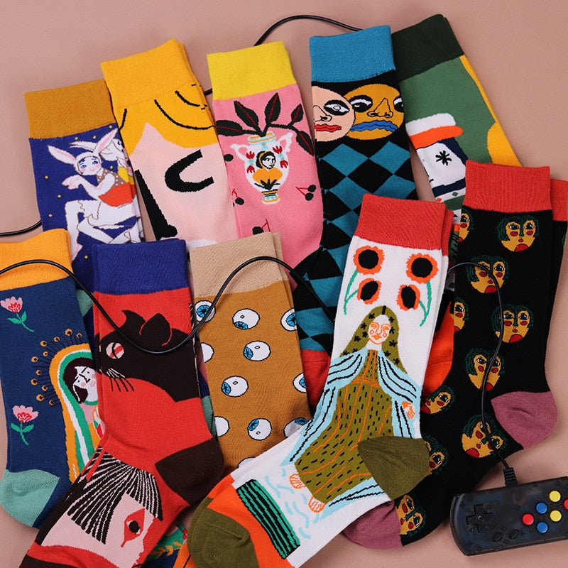 Creative Abstract Art Tide Socks