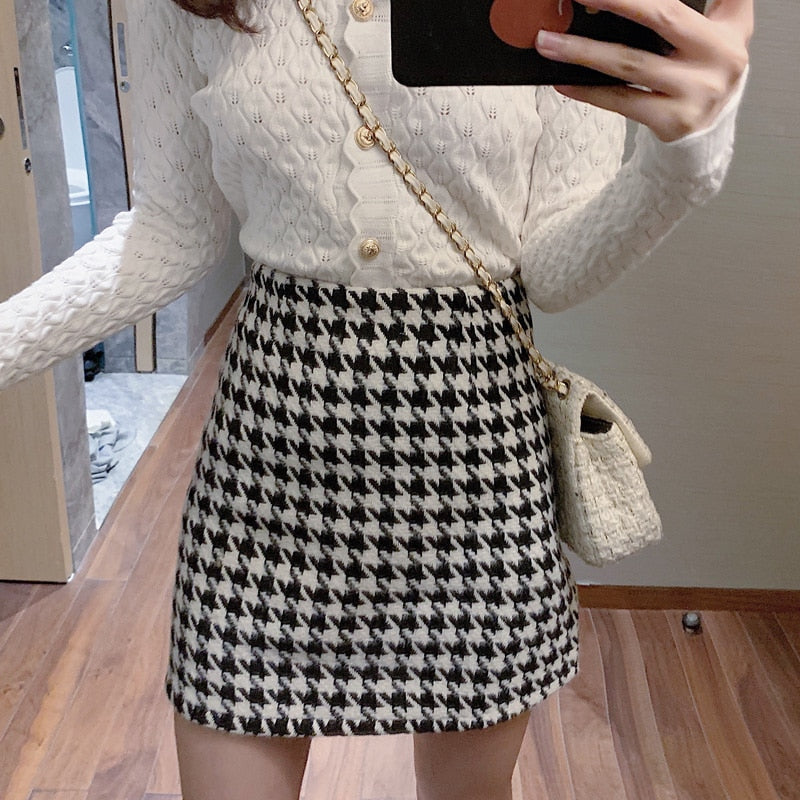 High Waist Short Skirt