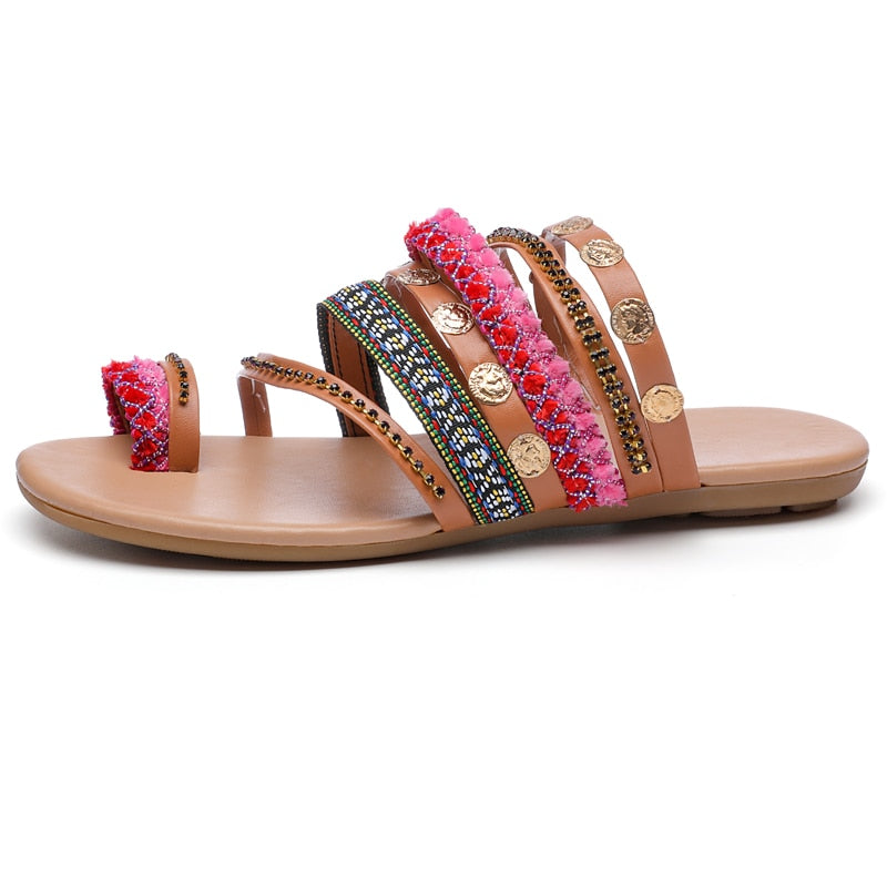 Rhinestone Strappy Sandal