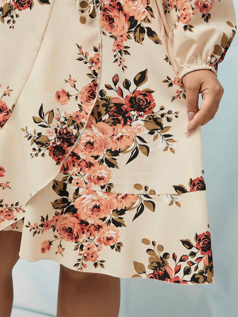 Flower Print Bohemian Dress