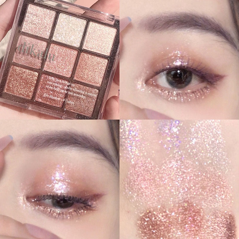 9 Colors Sakura Christmas Eyeshadow Palette