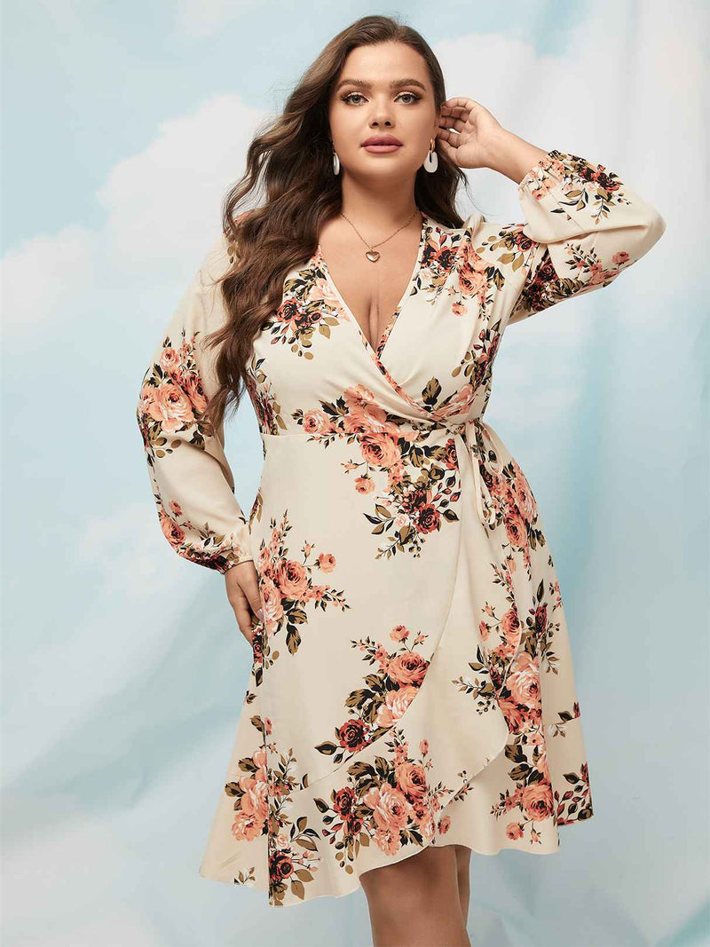 Flower Print Bohemian Dress