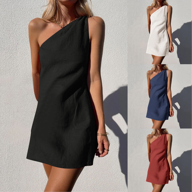 One Shoulder Midi Dress