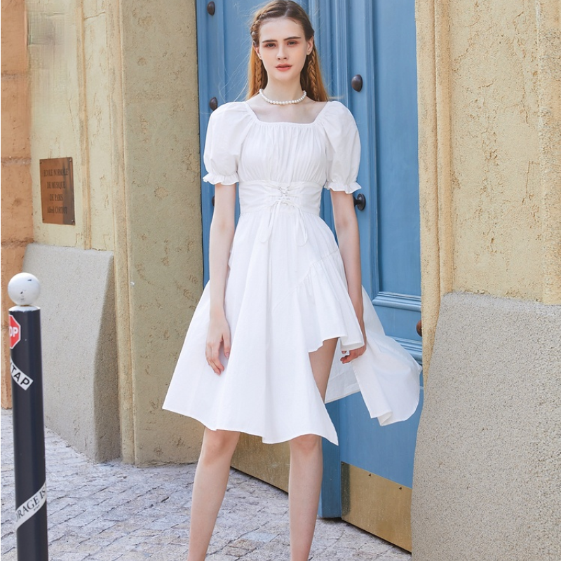 Summer Elegant Vintage White Dress