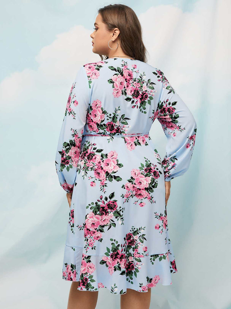 Flower Print Bohemian Dress