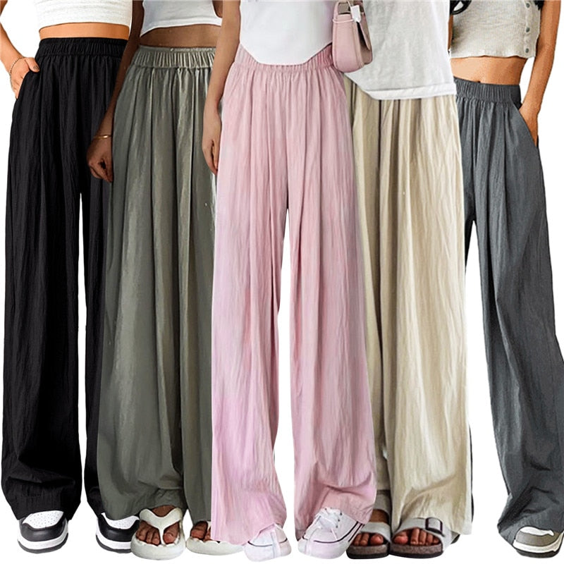 Elegant Cotton Linen Pants