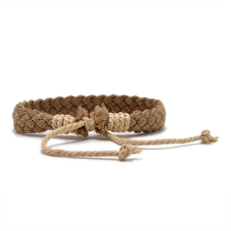 Handmade Vintage Cotton Rope  Bracelet