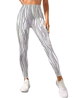 Casual Stripe Workout Leggings