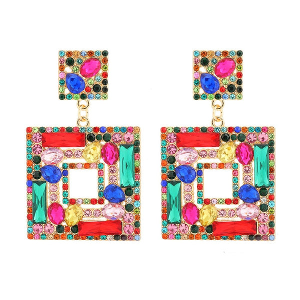 Summer Beach Beads Crystal Earrings