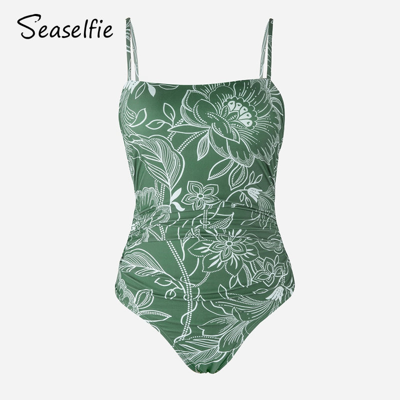 Tropical Strappy One-piece