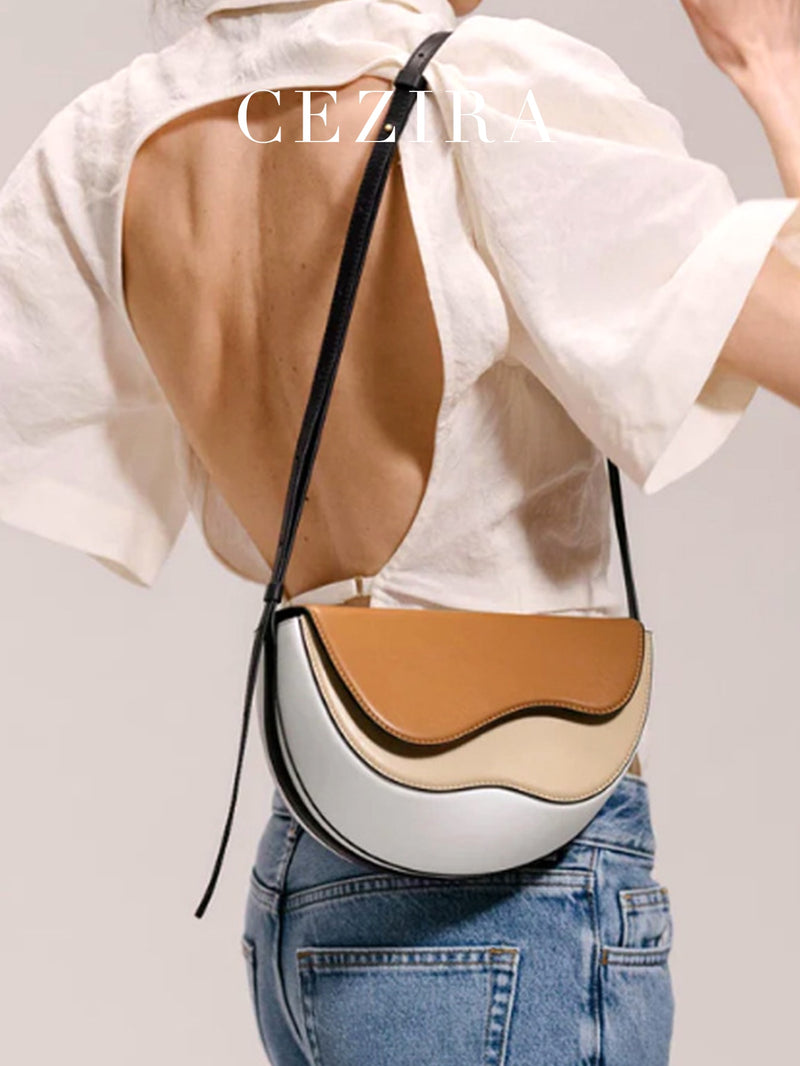 Contrast Color Crossbody Bag