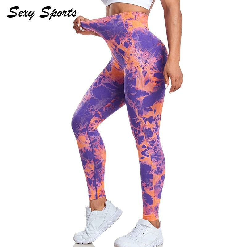 Seamless Tie Dye Leggings